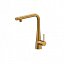 Grifo de cocina monomando extraible con osmosis Split oro cepillado de Imex